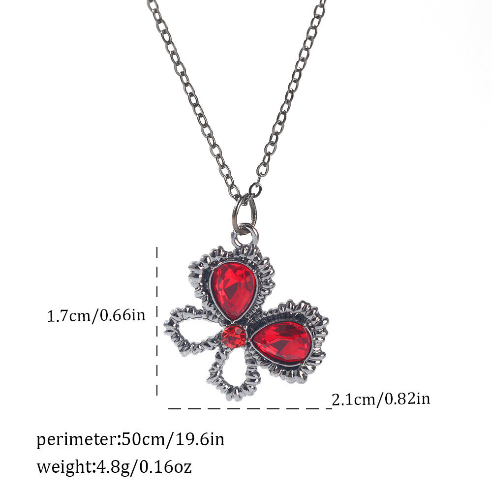 Dark Style Halloween Spider Bat Necklace