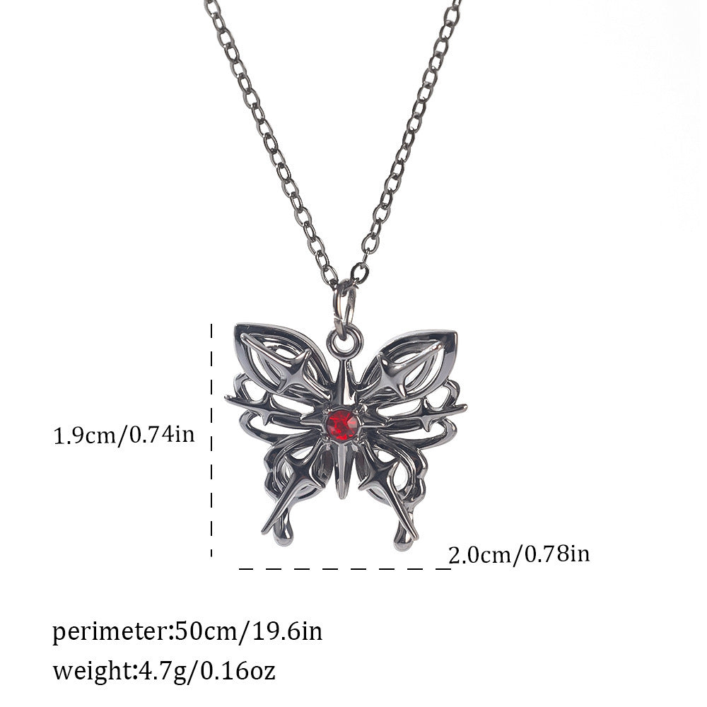 Dark Style Halloween Spider Bat Necklace